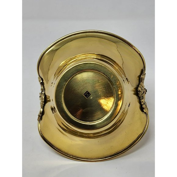 Vintage Brass Basket With Grapes‎ And Leaves Cluster Design Made In India - Picture 7 of 12